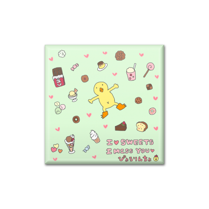 缶バッジ - 四角形40mm