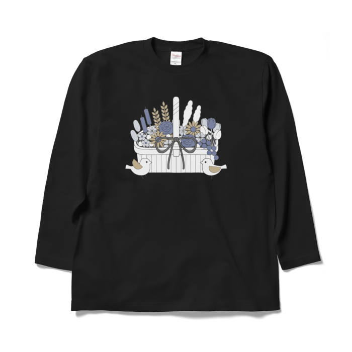 ロングスリーブTシャツA　黒色　XL