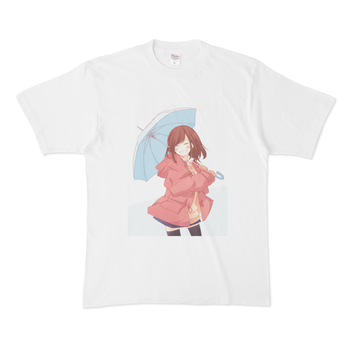 Tシャツ 雨でもワクワクな女の子 仮眠ぐすーん Booth