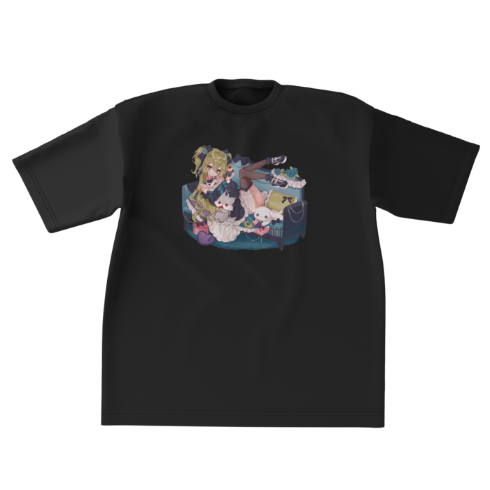 ビッグシルエットTシャツ - XL -  【黒】