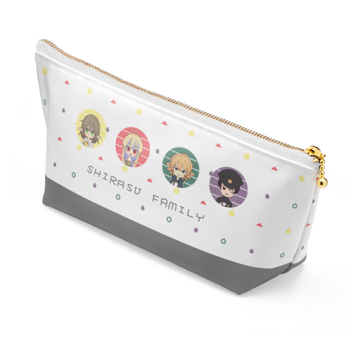 ポーチ - 長さ21.5cm / 高さ10cm - ホワイト