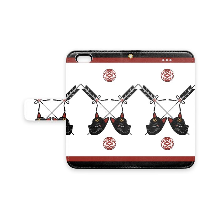 手帳型iPhoneケース - iPhone 6 / 6s - ストラップ穴 あり