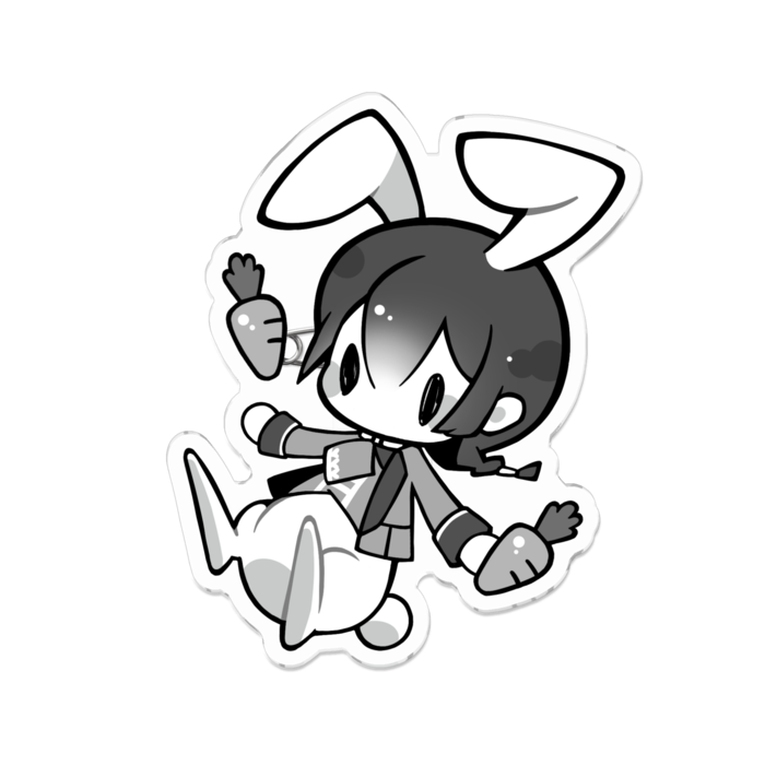 アクリルバッジ -  エス その6 70 x 70 (mm)