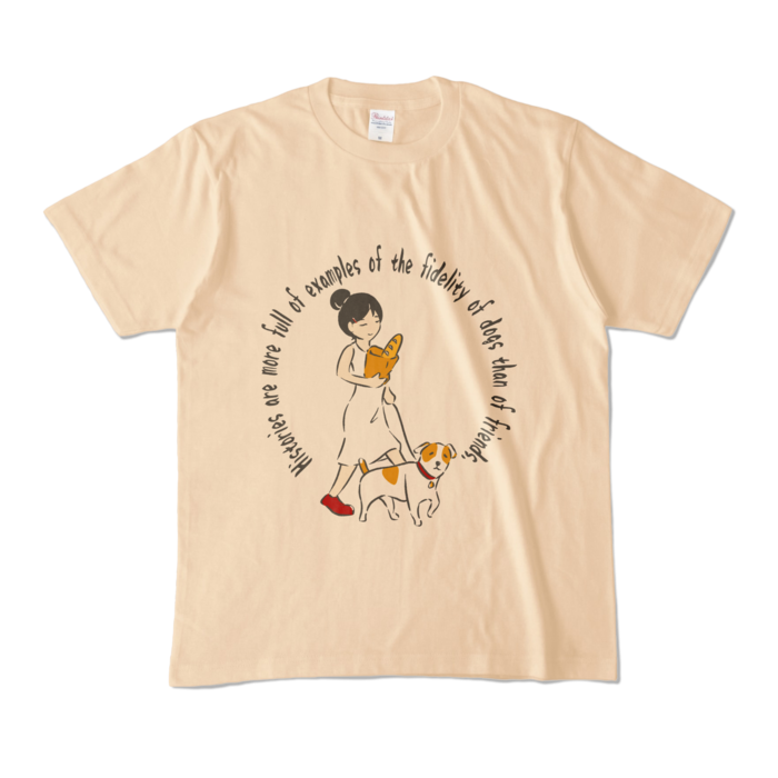 カラーTシャツ - M - ナチュラル (淡色)