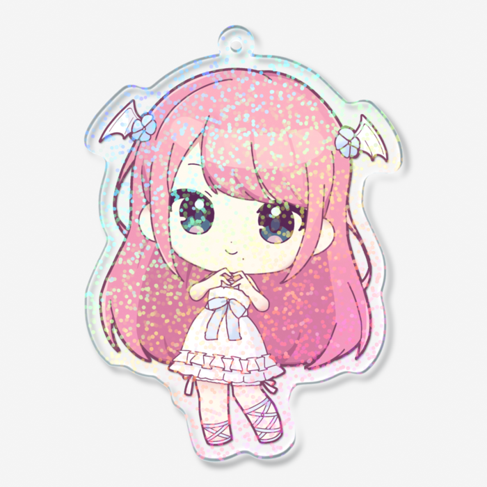 ホログラムアクリルキーホルダー - 70 × 70mm
