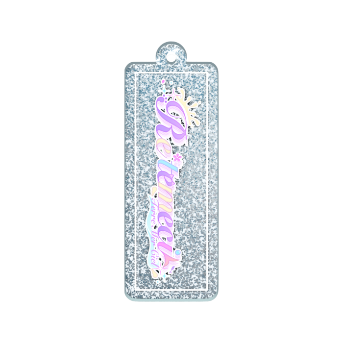 ラメアクリルキーホルダー - 50 × 50mm