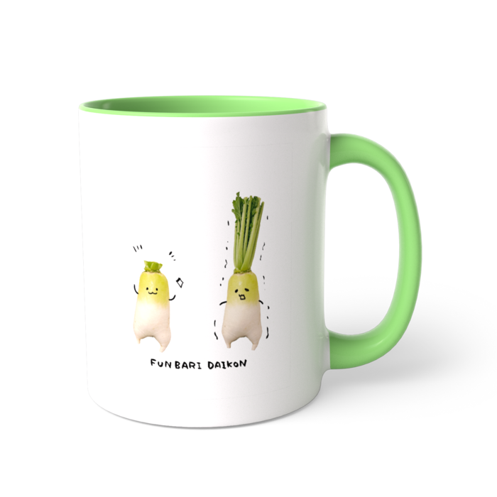 ツートンカラーマグカップ - 直径 8.2cm / 高さ 9.5cm