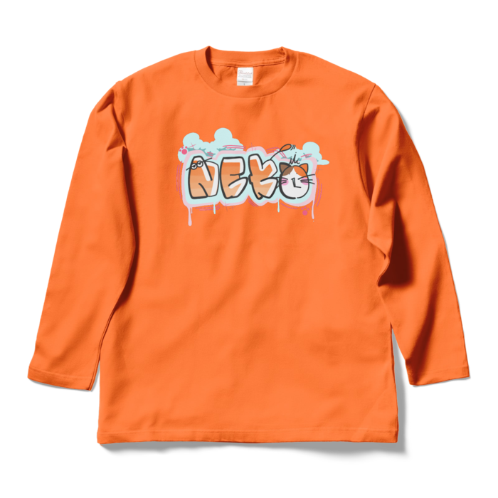 ロングスリーブTシャツ - L - オレンジ