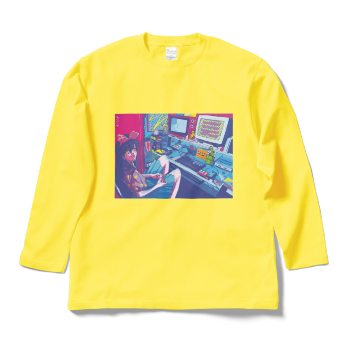 ロングスリーブTシャツ - L - イエロー