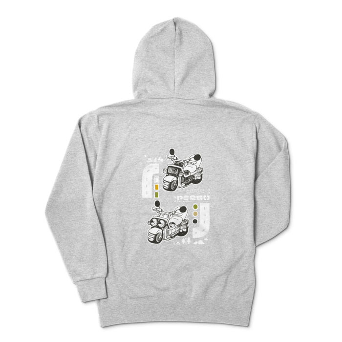 ジップパーカー - XL - 杢グレー