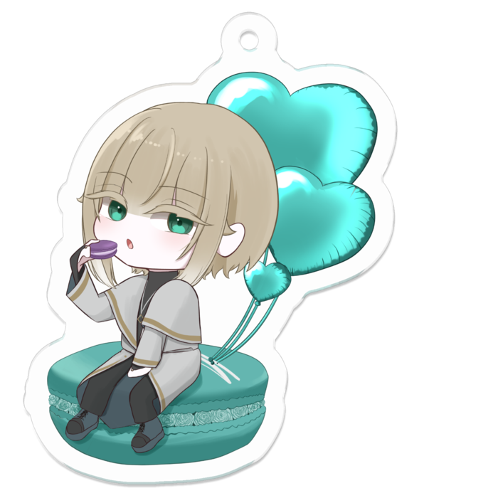 リアムアクリルキーホルダー - 50 x 50 (mm)