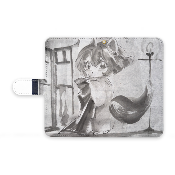 手帳型Androidケース - M - ストラップ穴 あり