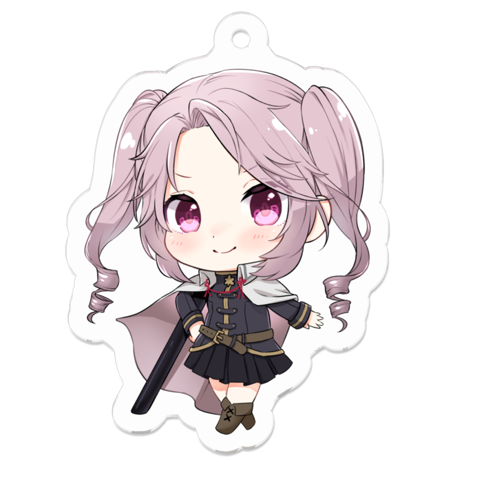 アクリルキーホルダー -普- 50 x 50 (mm)