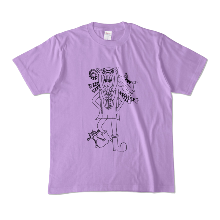 カラーTシャツ - M - ライトパープル (淡色)