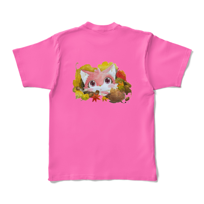 カラーTシャツ - XL - ピンク (濃色)(1)