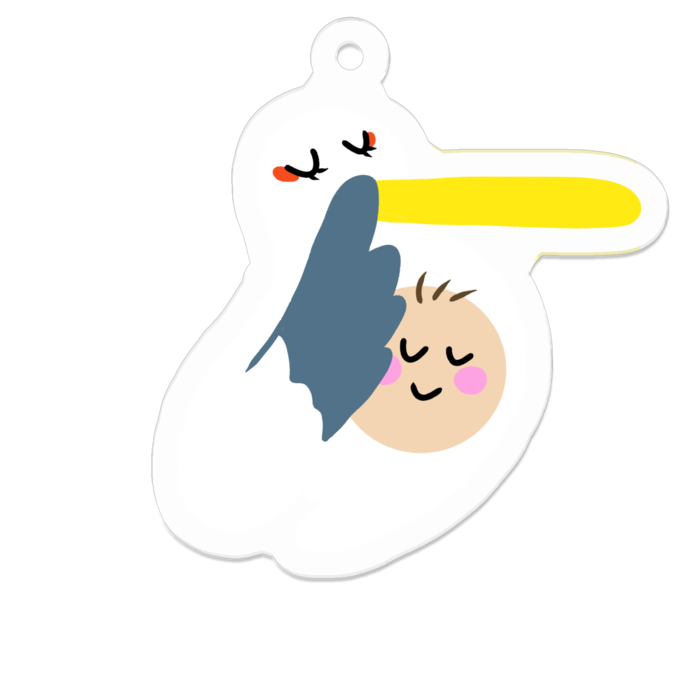 アクリルキーホルダー - 50 x 50 (mm)