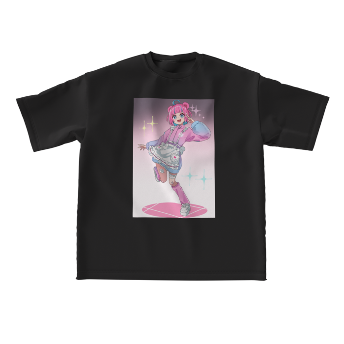 黒Tシャツ - L - 正面(1)