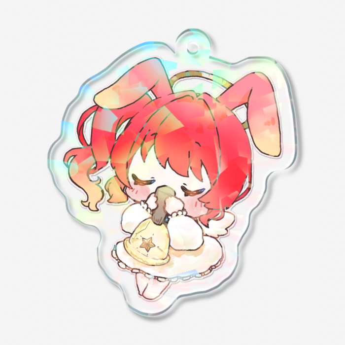 ホログラムアクリルキーホルダー - 50 × 50mm