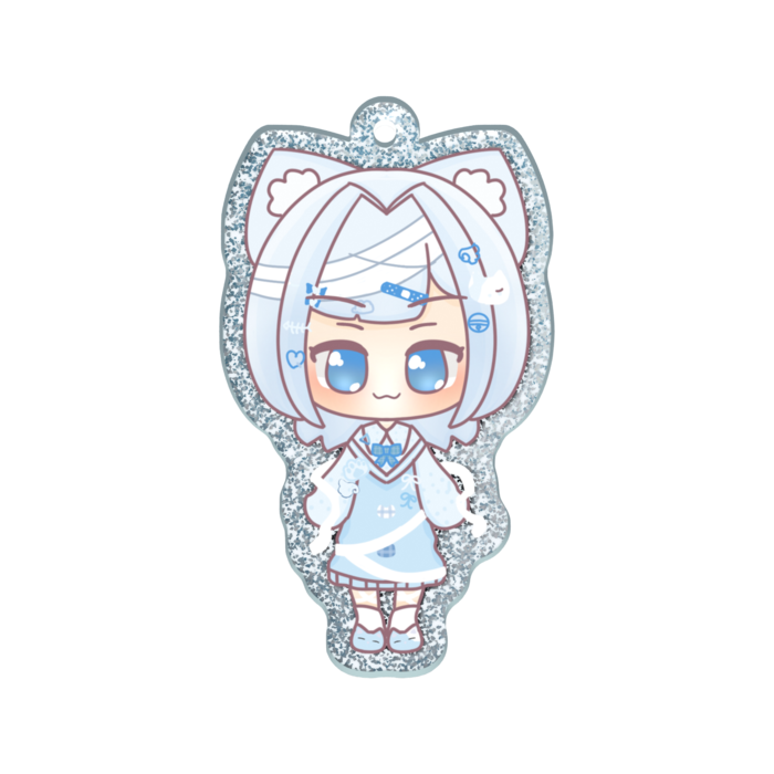 ラメアクリルキーホルダー - 50 × 50mm