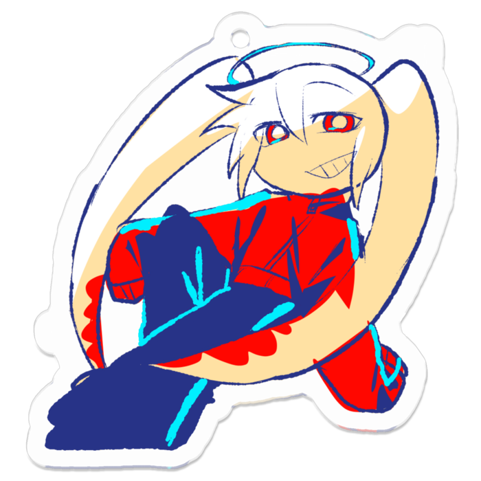 アクリルキーホルダー - 50 x 50 (mm)