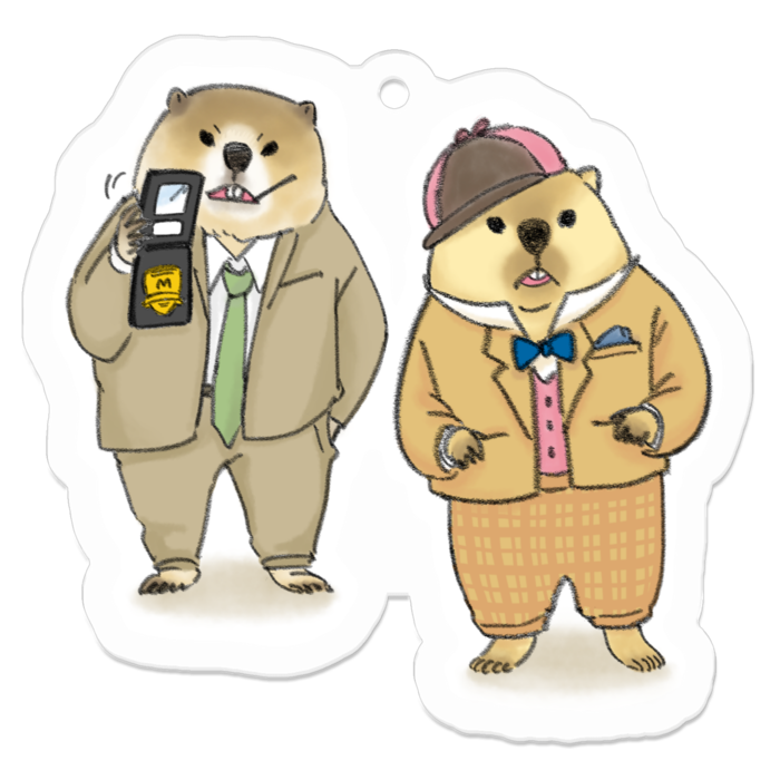 アクリルキーホルダー（コーティング） - 50 x 50 (mm)