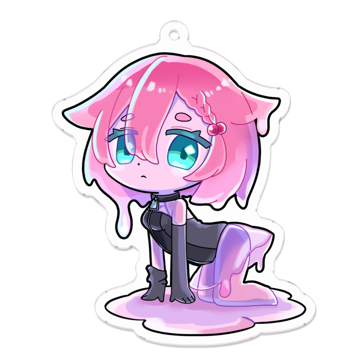 スライム アクリルキーホルダー(コーティング) - 70 x 70 (mm)(2)