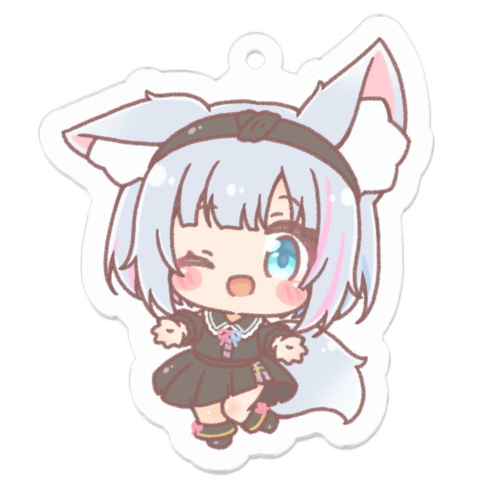 アクリルキーホルダー（コーティング） - 50 x 50 (mm)