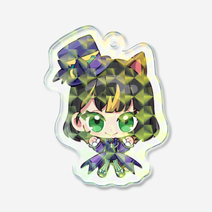 【梨ナナ-A】ホログラムアクリルキーホルダー - 50 × 50mm