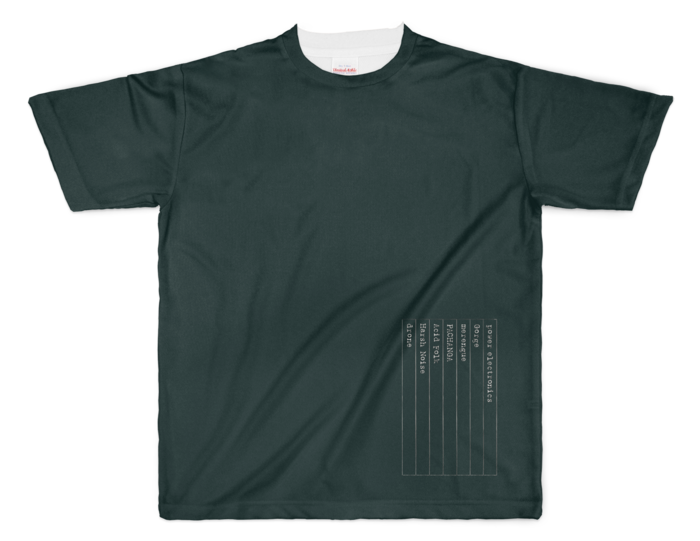 フルグラフィックTシャツ - XL - 両面印刷