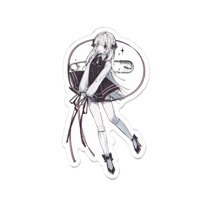 アクリルバッジ - 70 x 70 (mm)
