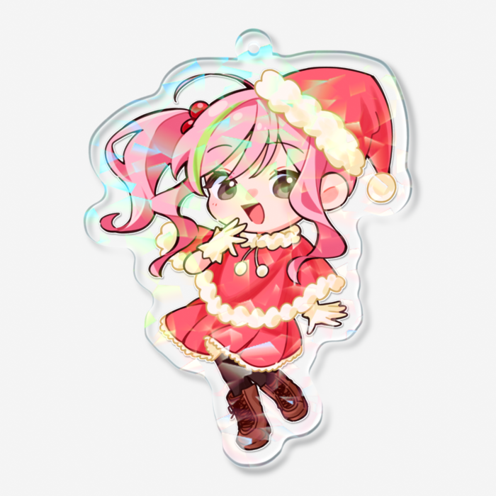 ホログラムアクリルキーホルダー - 70 × 70mm