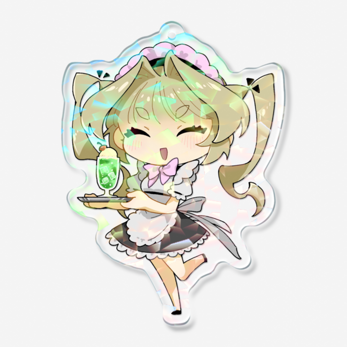 ホログラムアクリルキーホルダー - 70 × 70mm