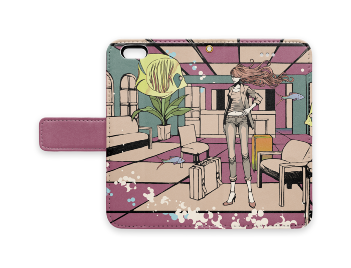 手帳型iPhoneケース - iPhone6 - ストラップ穴 あり