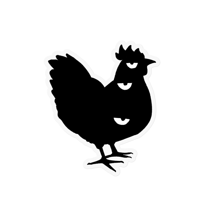 ステッカークリア - 100 x 100 (mm)
