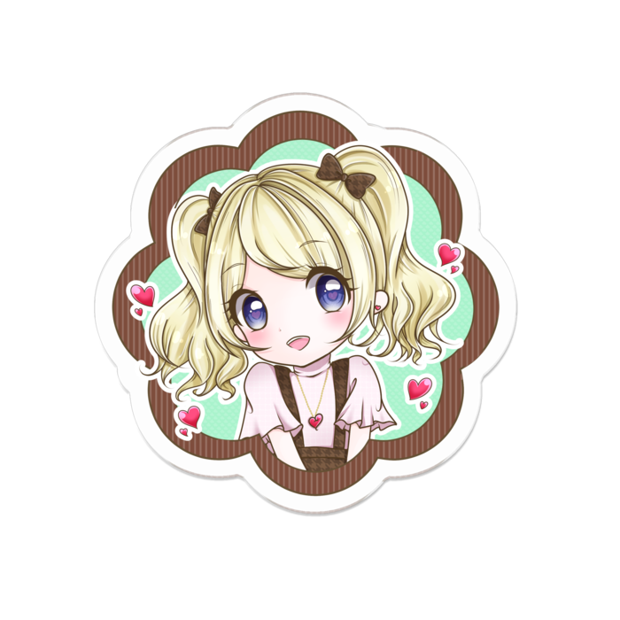 アクリルバッジ - 50 x 50 (mm)