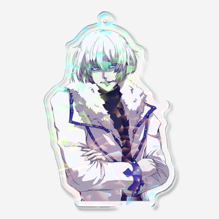 ホログラムアクリルキーホルダー - 70 × 70mm