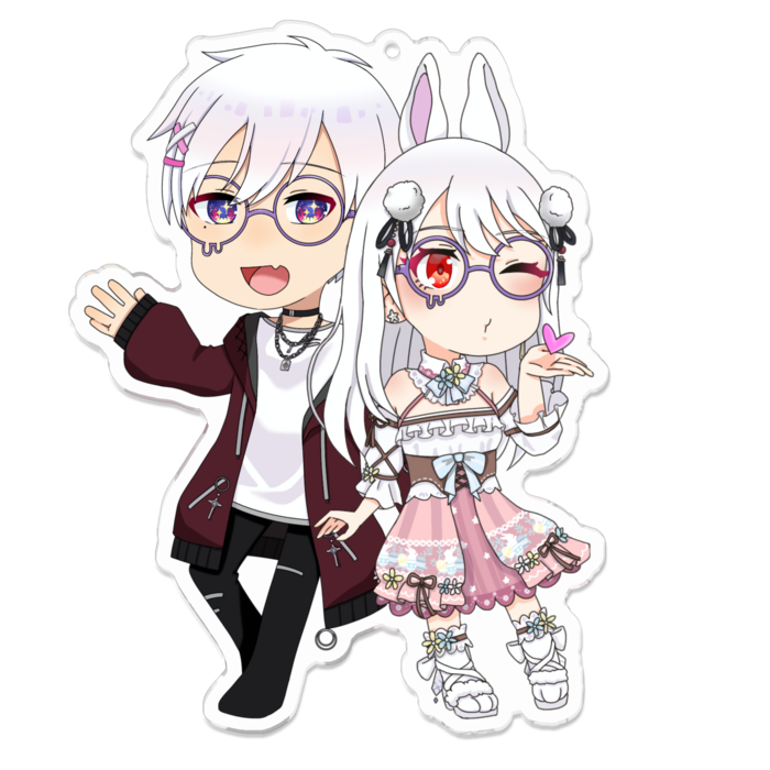 アクリルキーホルダー - 100 x 100 (mm)