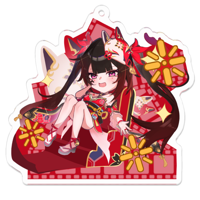 アクリルキーホルダー - 70 x 70 (mm)