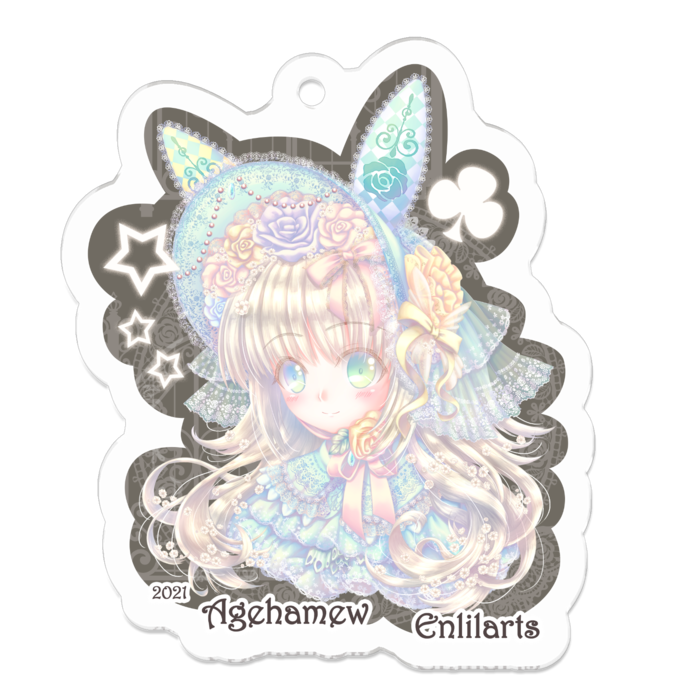 アクリルキーホルダー - 50 x 50 (mm)
