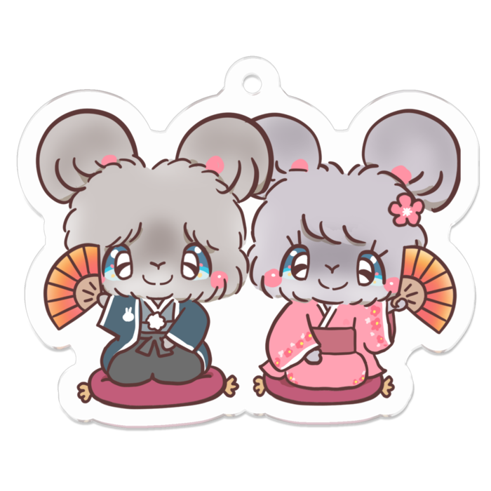 アクリルキーホルダー - 50 x 50 (mm)