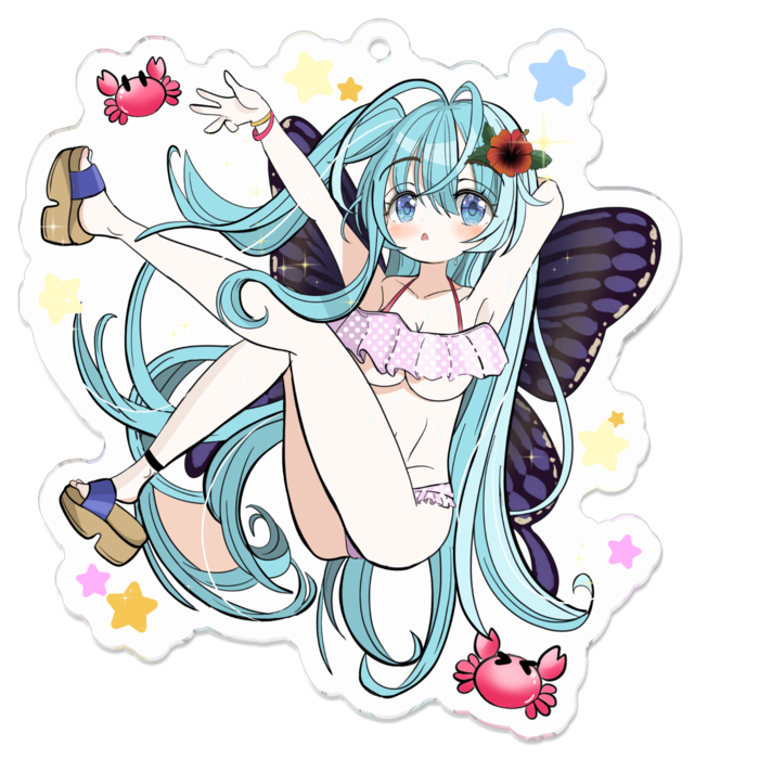 アクリルキーホルダー - 70 x 70 (mm)
