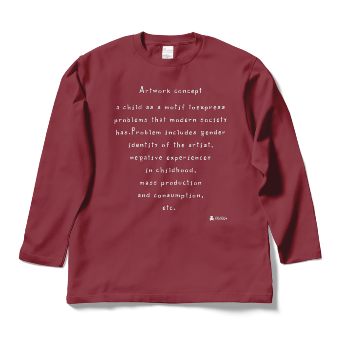 ロングスリーブTシャツ - L - バーガンディ