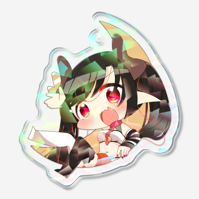 ホログラムアクリルキーホルダー - 50 × 50mm