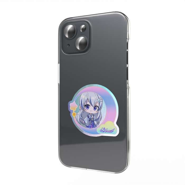 オーロラスマホステッカー（typeD） - W55 × H91mm