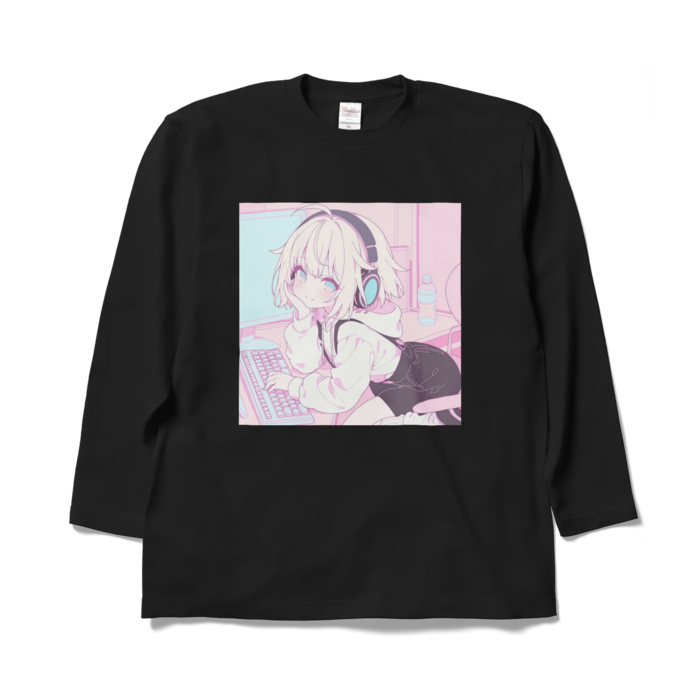 ロングスリーブTシャツ - XL - ブラック