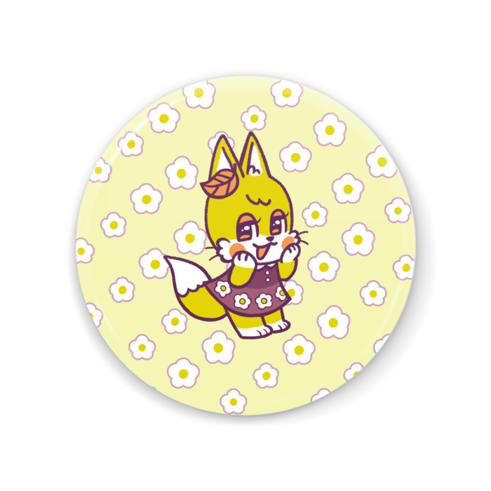 缶ミラー - 56mm(お花)