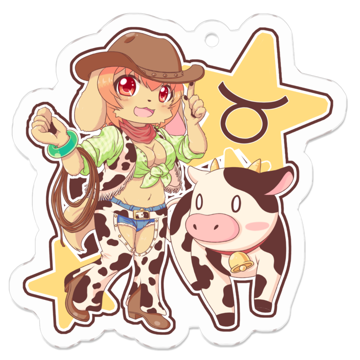 アクリルキーホルダー - 50 x 50 (mm)