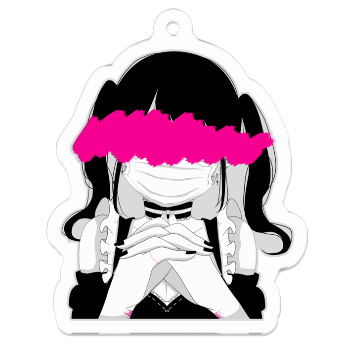 アクリルキーホルダー（コーティング） - 50 x 50 (mm)