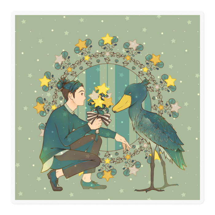 ステッカー - 100 x 100 (mm)