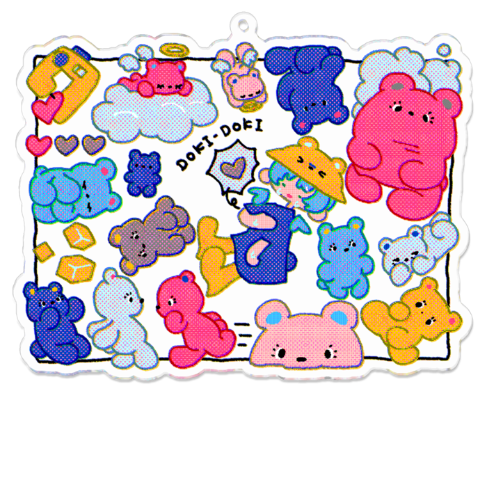 アクリルキーホルダー - 100 x 100 (mm)(game)